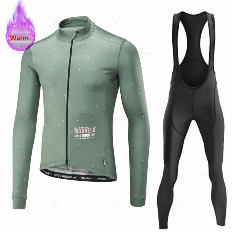 Winter Clothing Men Sale - Комплекты велоспорта Morvelo-Thermal Fleece для мужчин,