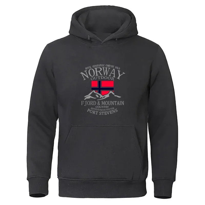 Winter Clothing Norway - Норвегия Fjord Mountain Мужская толстовка с