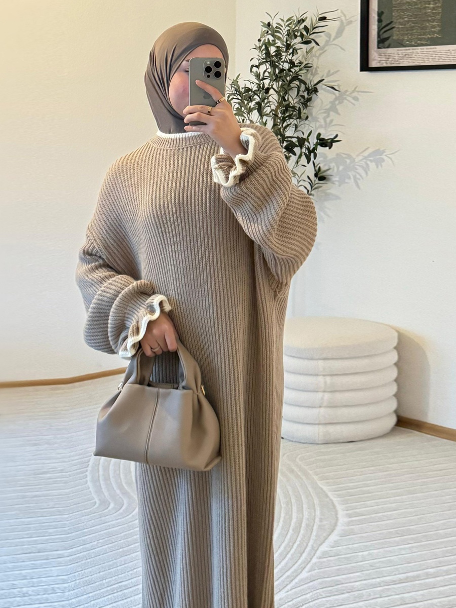 Winter Clothing Dubai - Мусульманское женское зимнее платье Дубай Абая