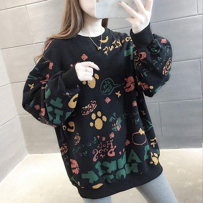 Winter Clothing Essentials For Women - Повседневные свободные женские толстовки с принтом