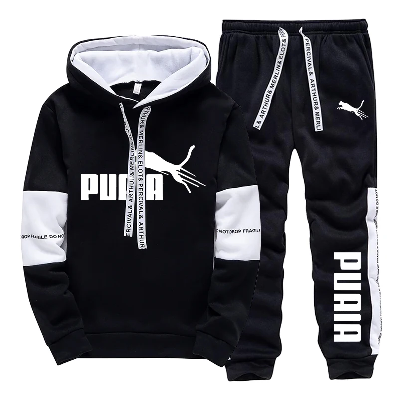 Winter Clothing Men - Осенне-зимний повседневный спортивный костюм для мужчин/худи/брюки,